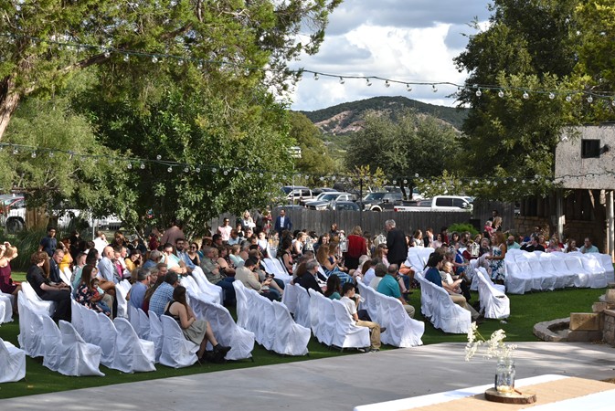 "View From Upper Level As Guest Continue To Arrive"