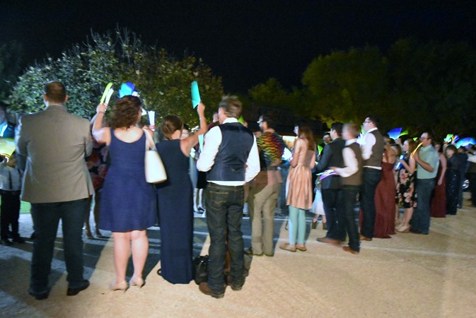 Glow stick send off, Weddings, Community Conversations