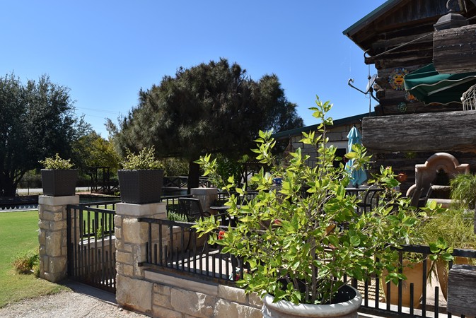 "Gate To Private Entrance To Bridal Room"